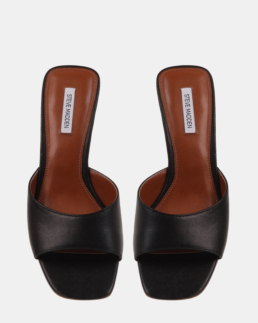 SELESTE BLACK LEATHER - Women's Shoes - Steve Madden Canada - view 4