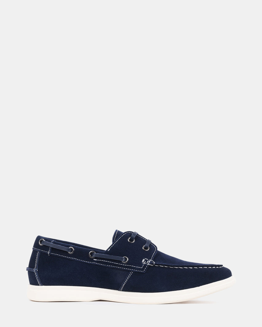 BURKE NAVY SUEDE - Men's Shoes - Steve Madden Canada