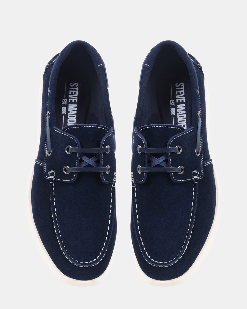 BURKE NAVY SUEDE - Men's Shoes - Steve Madden Canada - view 4