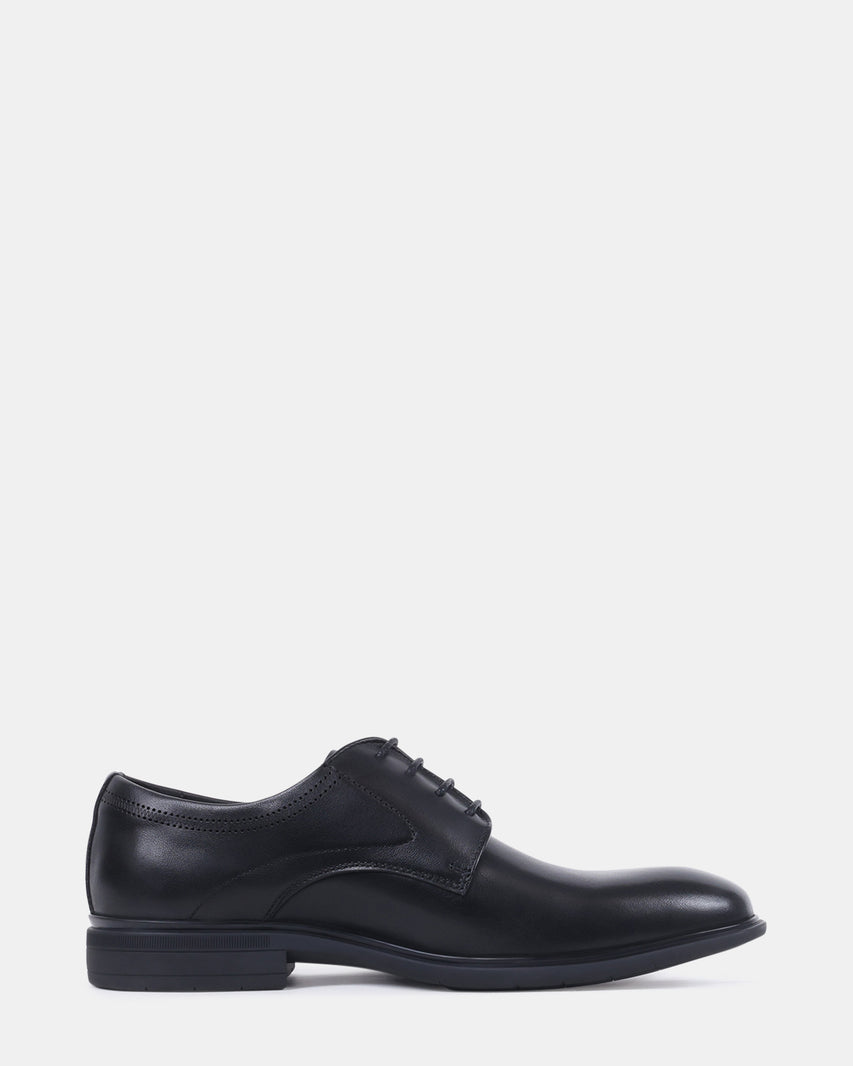 FISCHER BLACK LEATHER - Men's Shoes - Steve Madden Canada