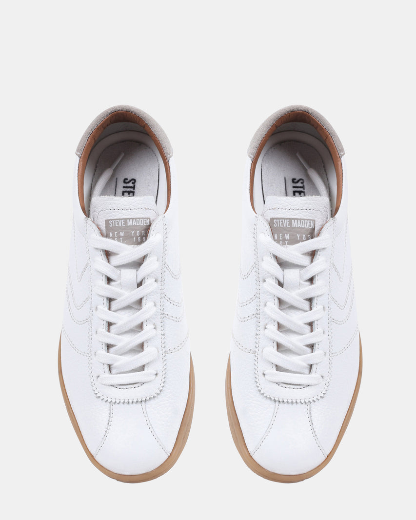 GAUNTLET WHITE LEATHER - Men's Shoes - Steve Madden Canada - view 4