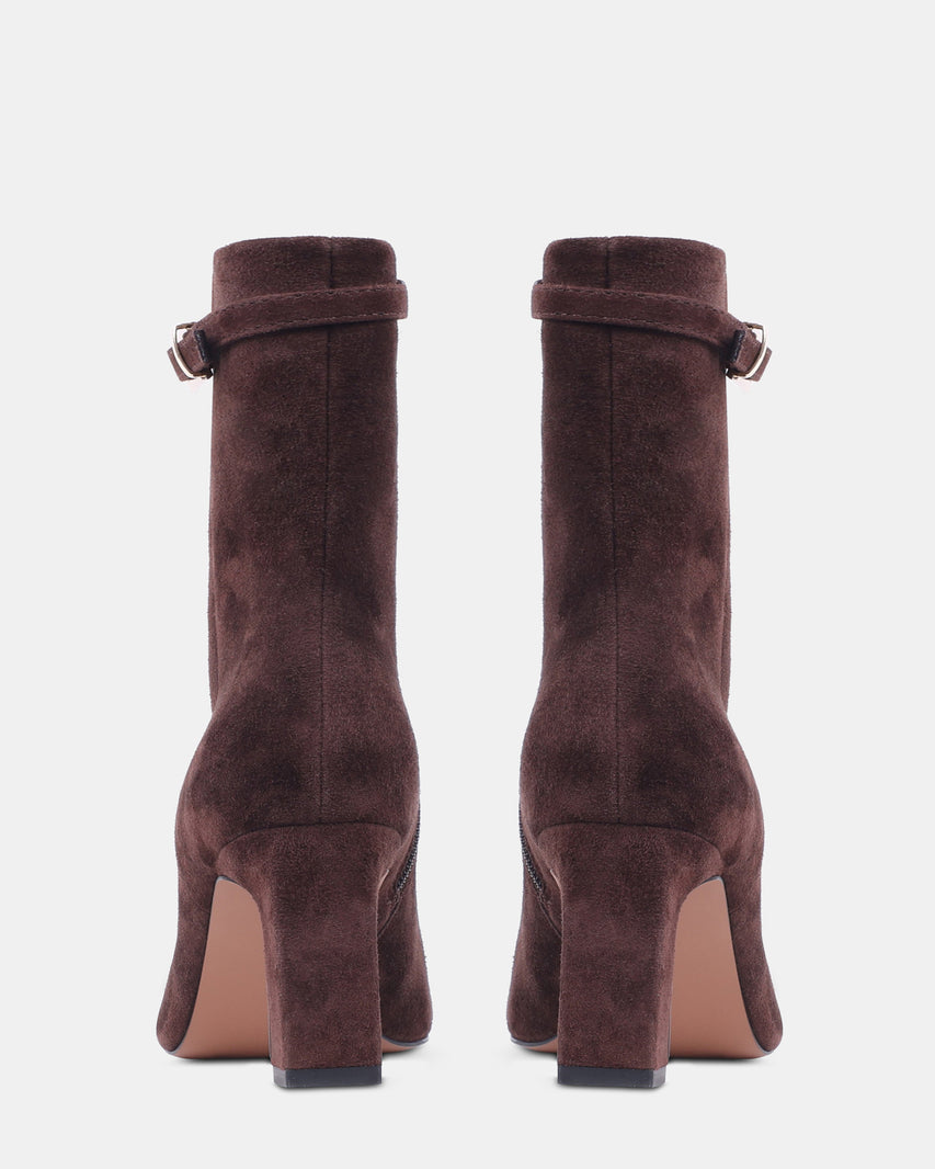 JUMPY BROWN SUEDE - Women's Shoes - Steve Madden Canada - view 5