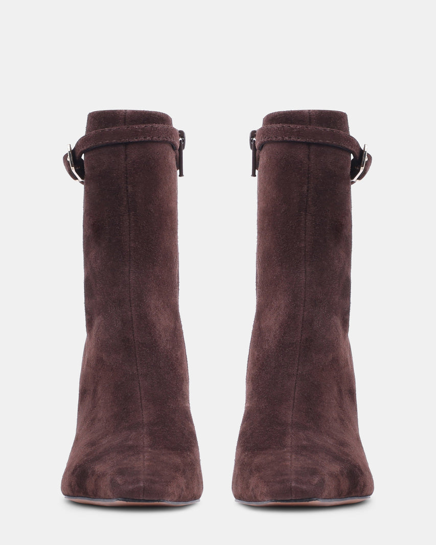 JUMPY BROWN SUEDE - Women's Shoes - Steve Madden Canada - view 3