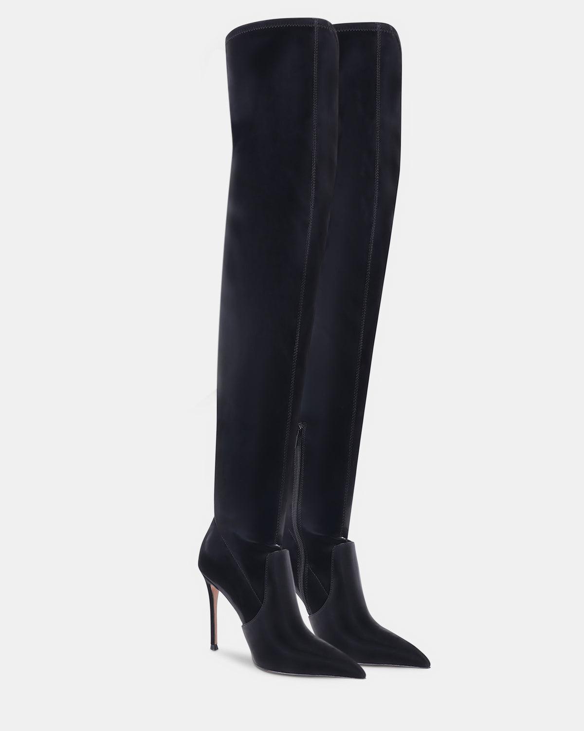 PEGASUS BLACK SATIN - Women's Shoes - Steve Madden Canada - view 2
