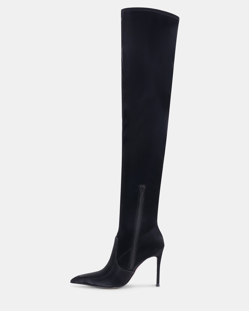 PEGASUS BLACK SATIN - Women's Shoes - Steve Madden Canada - view 4
