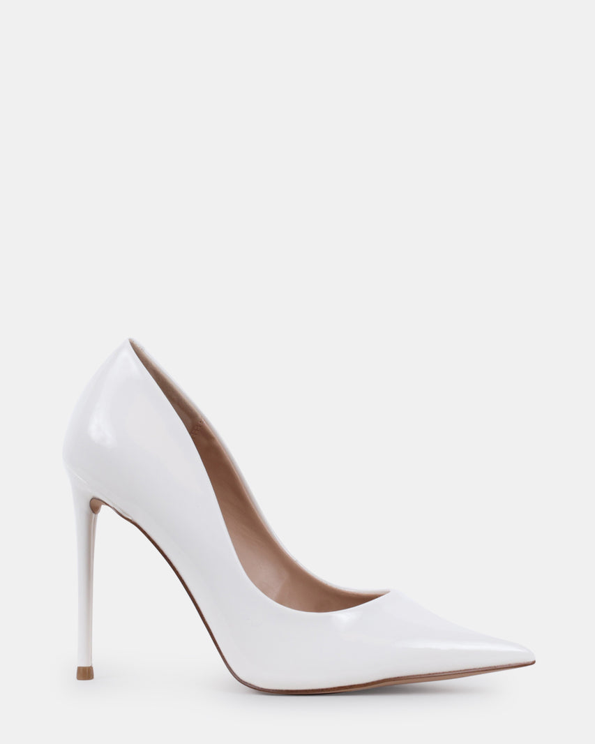VIDA WHITE PATENT - Women's Shoes - Steve Madden Canada