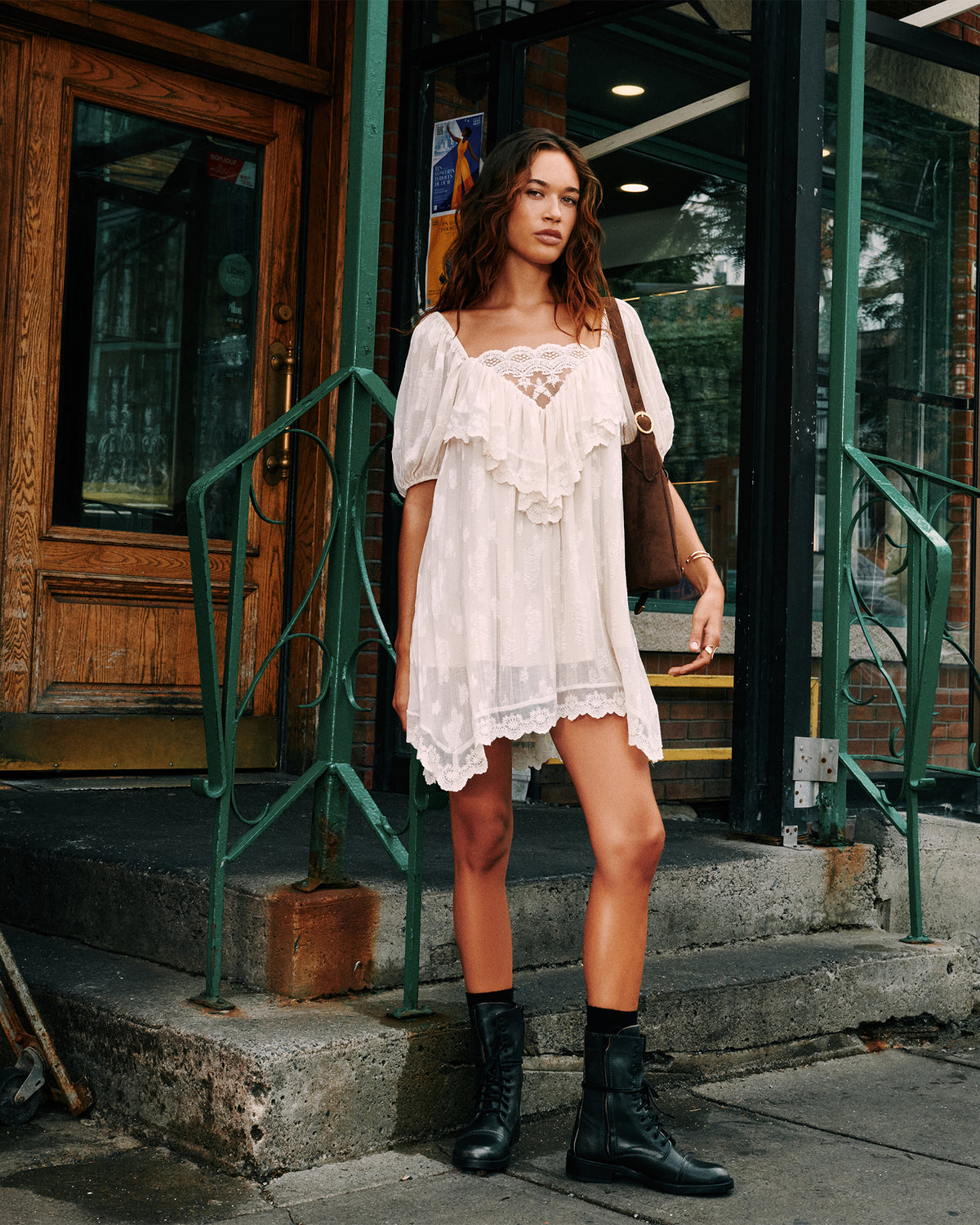 VICKIE DRESS CREAM - Clothing - Steve Madden Canada - view 2