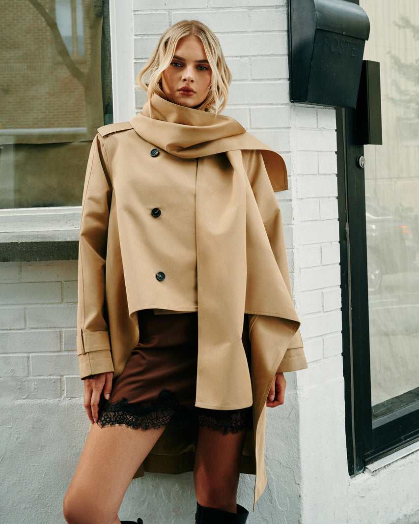 CASPIAN JACKET KHAKI - Clothing - Steve Madden Canada - view 4