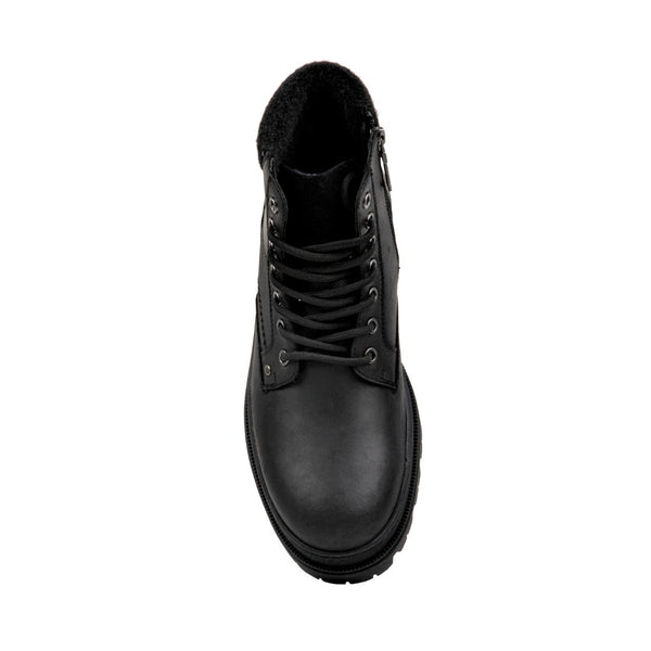 BROOKS BLACK LEATHER - Men's Shoes - Steve Madden Canada