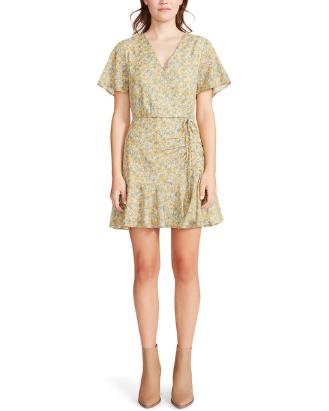 BIG FLIRT ENERGY Yellow Multi Floral Mini Dress | Women's Designer ...
