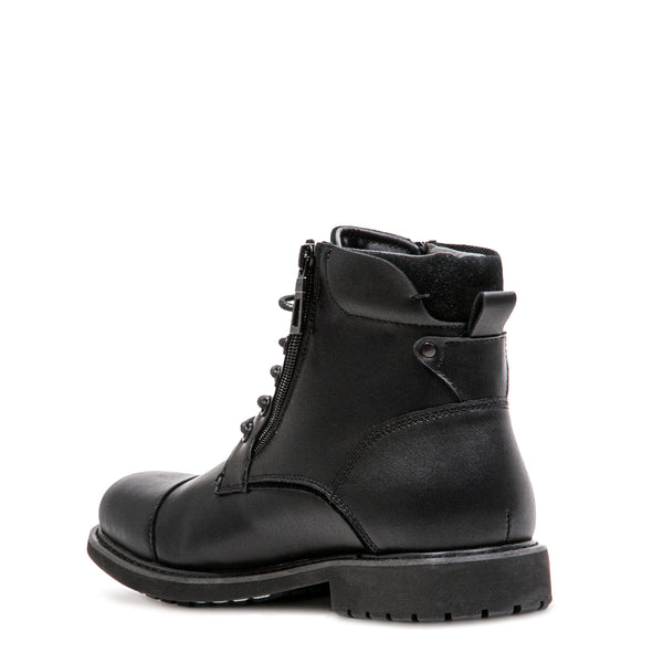 DRAVEN BLACK LEATHER - Shoes - Steve Madden Canada
