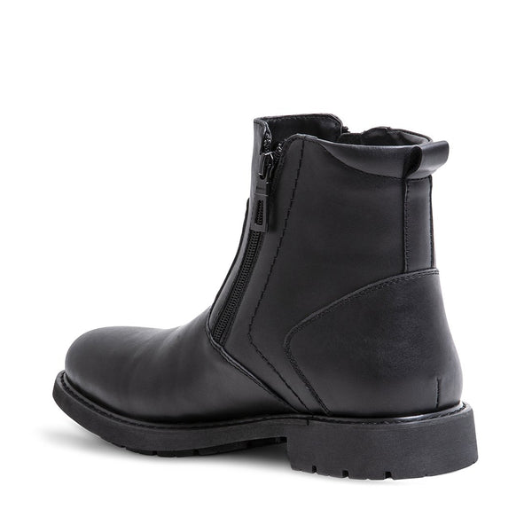 DAMIANO WATERPROOF BLACK LEATHER - Shoes - Steve Madden Canada
