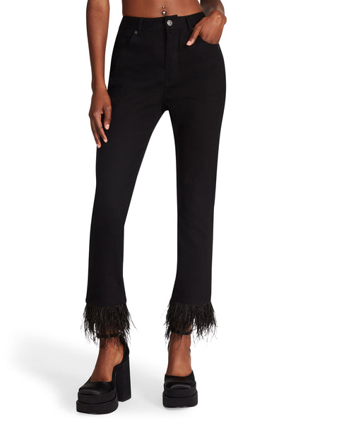 LILY PANT BLACK MULTI - Clothing - Steve Madden Canada