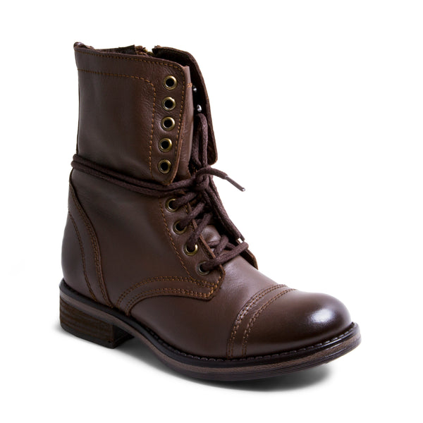 TROOPA2.0 BROWN LEATHER - Shoes - Steve Madden Canada