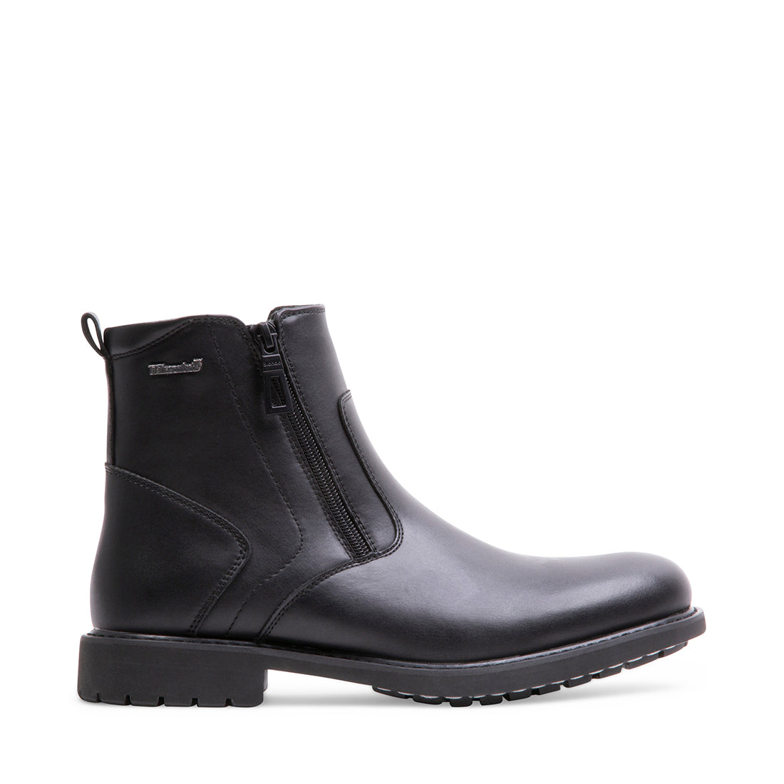 DEVIN Black Leather Men's Boots | Men's Designer Boots – Steve Madden Canada