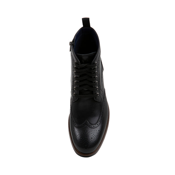TILMAN BLACK LEATHER - Shoes - Steve Madden Canada
