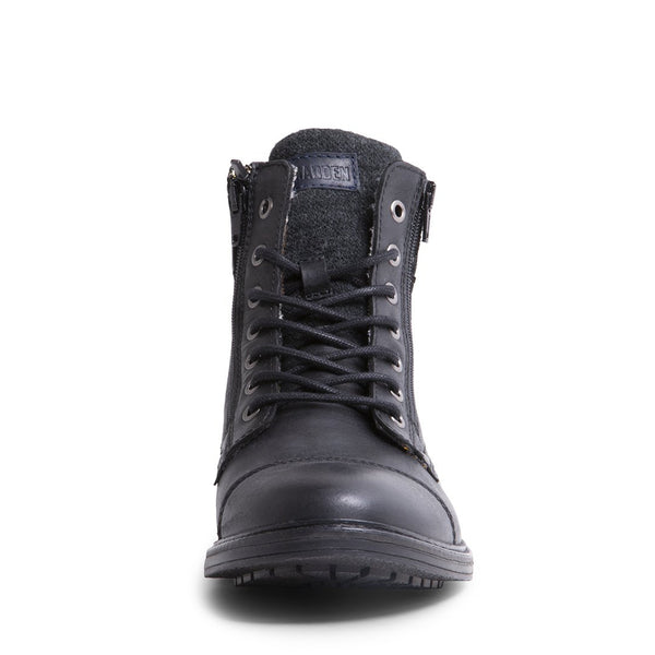 UMMFREYY BLACK LEATHER - Men's Shoes - Steve Madden Canada