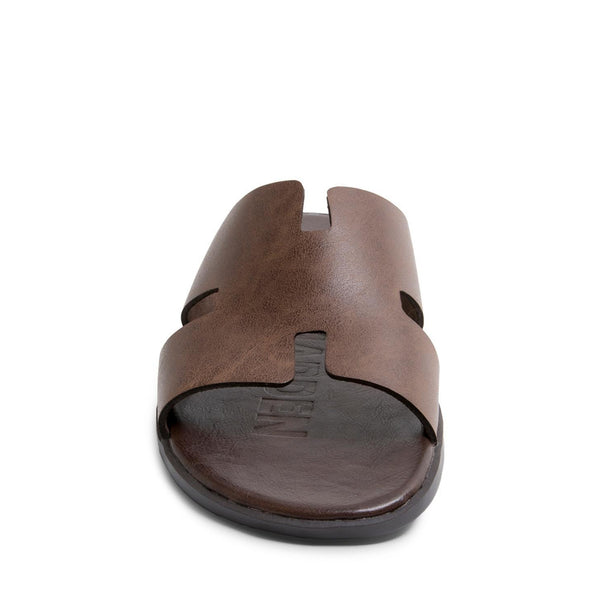 SYDNEY Brown Men's Sandals | Men's Designer Sandals – Steve Madden Canada