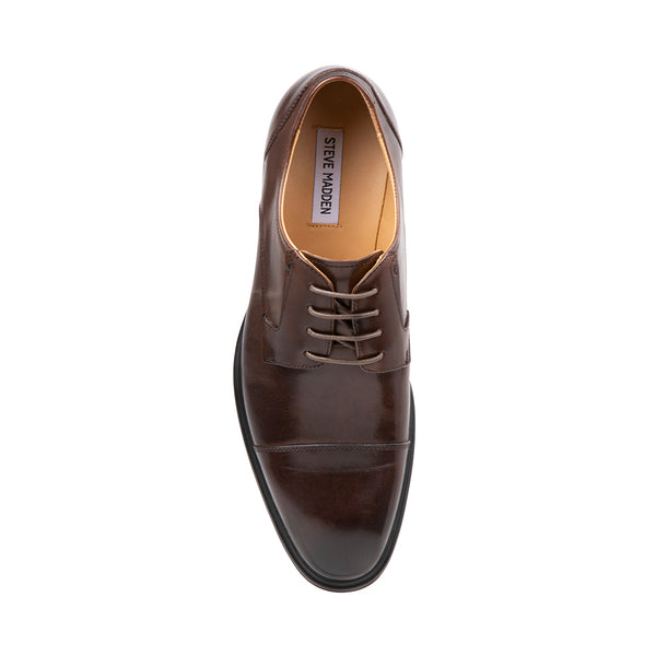 DAVION BROWN LEATHER - Shoes - Steve Madden Canada