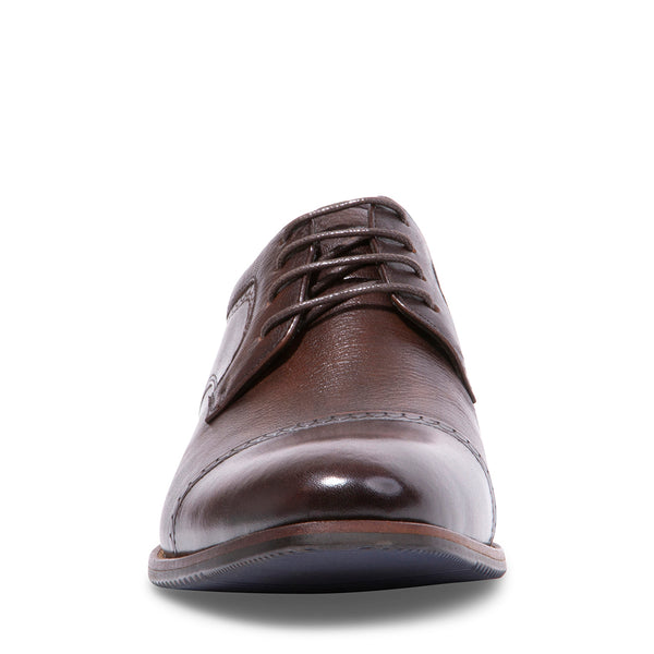 MILTON BROWN LEATHER - Shoes - Steve Madden Canada