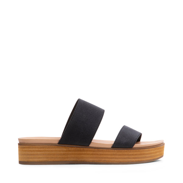 ALIYAH Black Platform Slide Sandals Steve Madden