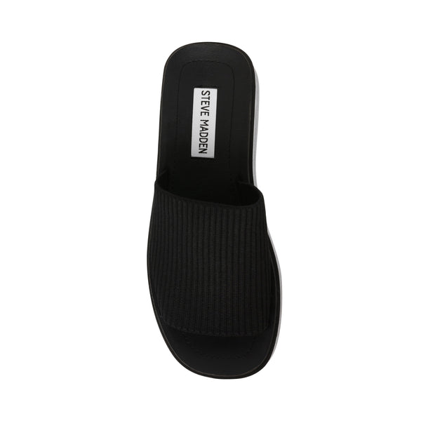 BALANCED Black Platform Sandals | Women's Designer Sandals – Steve ...