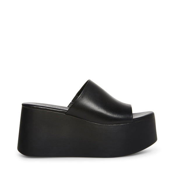 CHRISTA BLACK LEATHER - Shoes - Steve Madden Canada