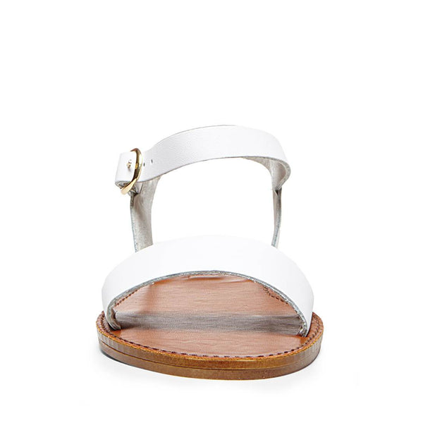 DONDDI-M White Leather Women's Sandals | Women's Designer Sandals ...