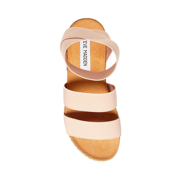 KIMMIE Blush Platform Sandals | Women's Designer Sandals – Steve Madden ...