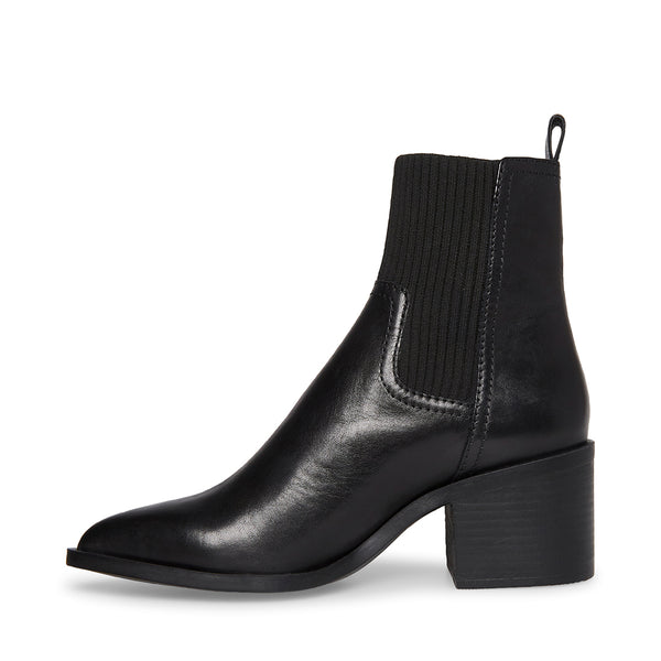 ABRIEL BLACK LEATHER - Shoes - Steve Madden Canada