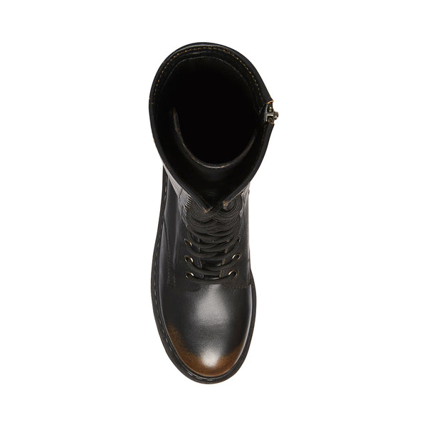BENSONN BLACK LEATHER - Shoes - Steve Madden Canada