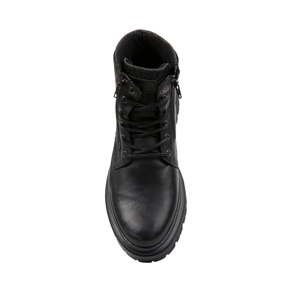 BOGLEN BLACK LEATHER - Men's Shoes - Steve Madden Canada