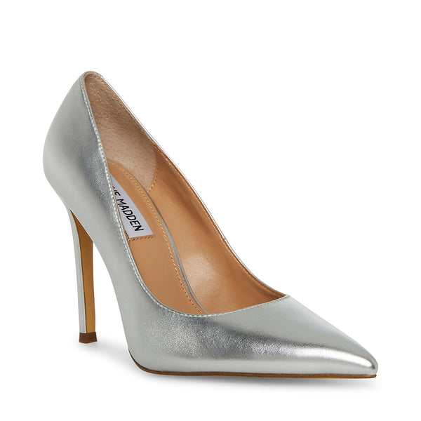 EVELYN Silver Women's High Heels | Women's Designer Heels – Steve ...