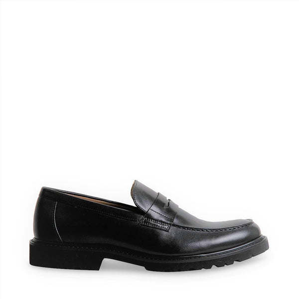 KAYVONN Black Leather Men's Casual Shoes | Men's Designer Shoes – Steve ...