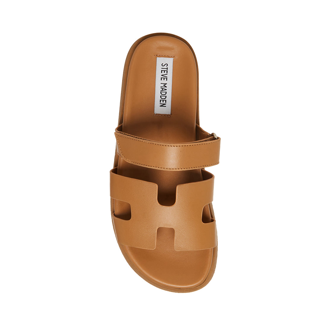 MAYVEN Tan Leather Flatform Slide Sandals Women's Designer Sandals Steve Madden Canada