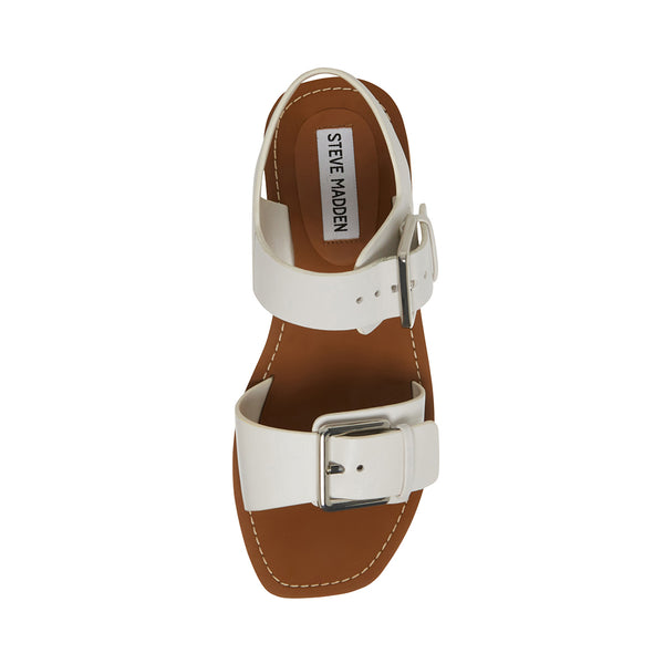SANTOO WHITE LEATHER - Women's Shoes - Steve Madden Canada