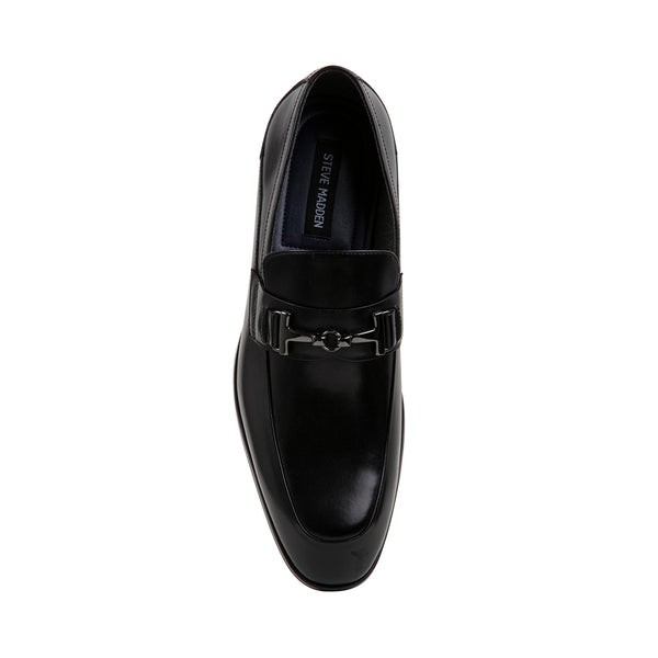 VALON Black Leather Men's Dress Shoes | Men's Designer Dress Shoes ...