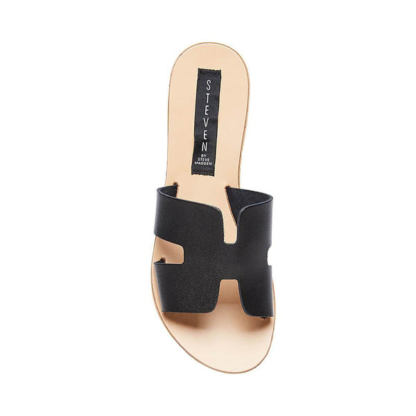 GRADY Black Women's Slide Sandals | Women's Designer Sandals – Steve ...