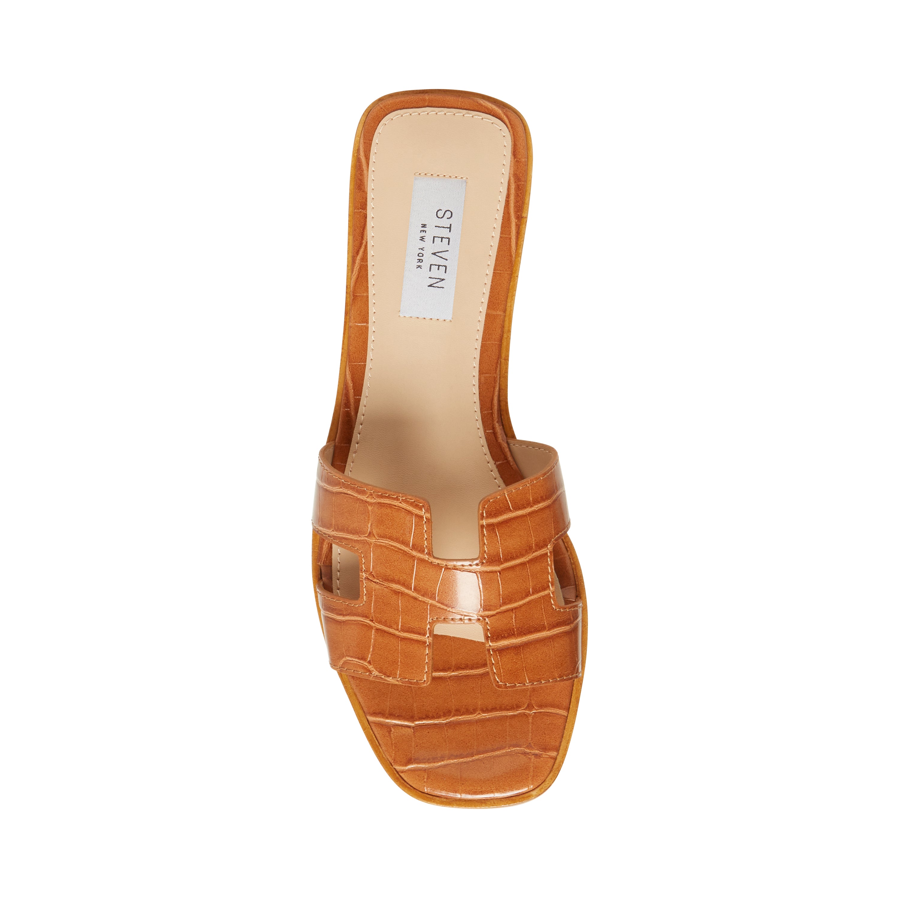 HADYN Tan Exotic Women's Slide Sandals | Women's Designer Sandals ...