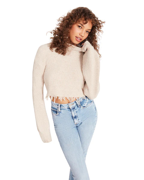 CAMILLE SWEATER NATURAL - Clothing - Steve Madden Canada