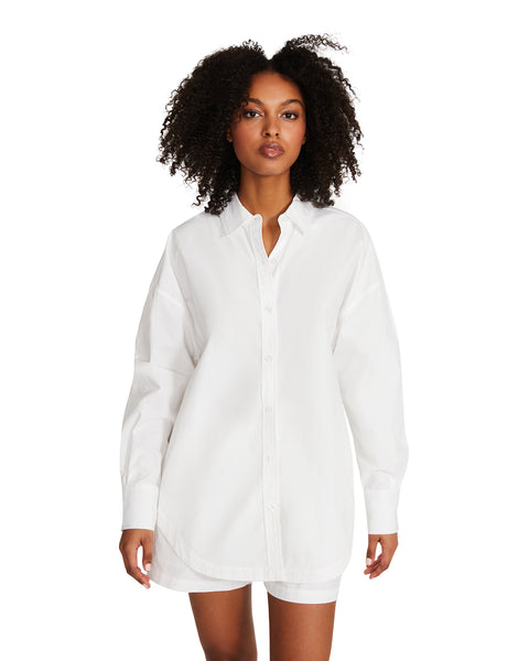 POPPY White Shirt | Women's Designer Tops – Steve Madden Canada