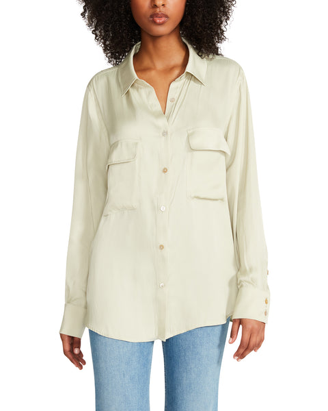 AUGUSTINA TOP GREEN - Clothing - Steve Madden Canada