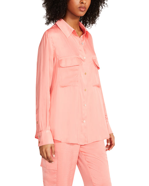 AUGUSTINA TOP PINK - Clothing - Steve Madden Canada
