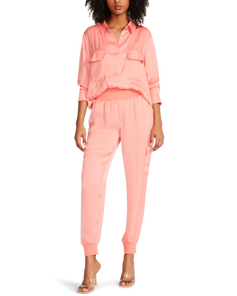 AUGUSTINA TOP PINK - Clothing - Steve Madden Canada