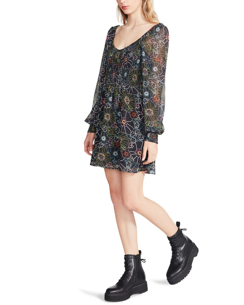 COLOR ME LUCKY DRESS BLACK - Clothing - Steve Madden Canada