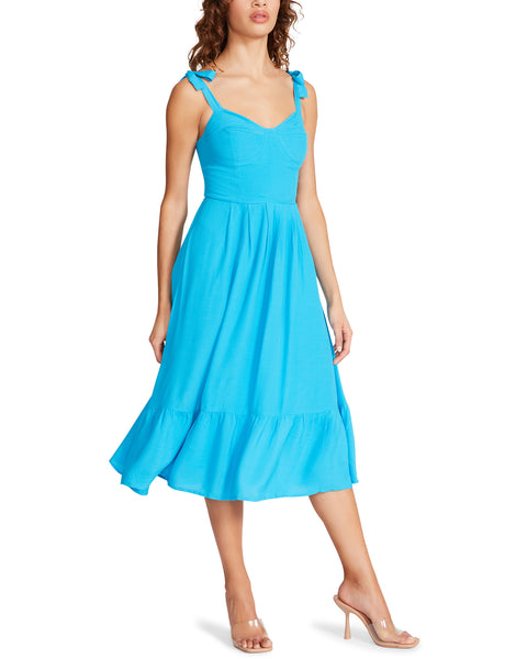 SOPHIA ROSE DRESS BLUE - Clothing - Steve Madden Canada