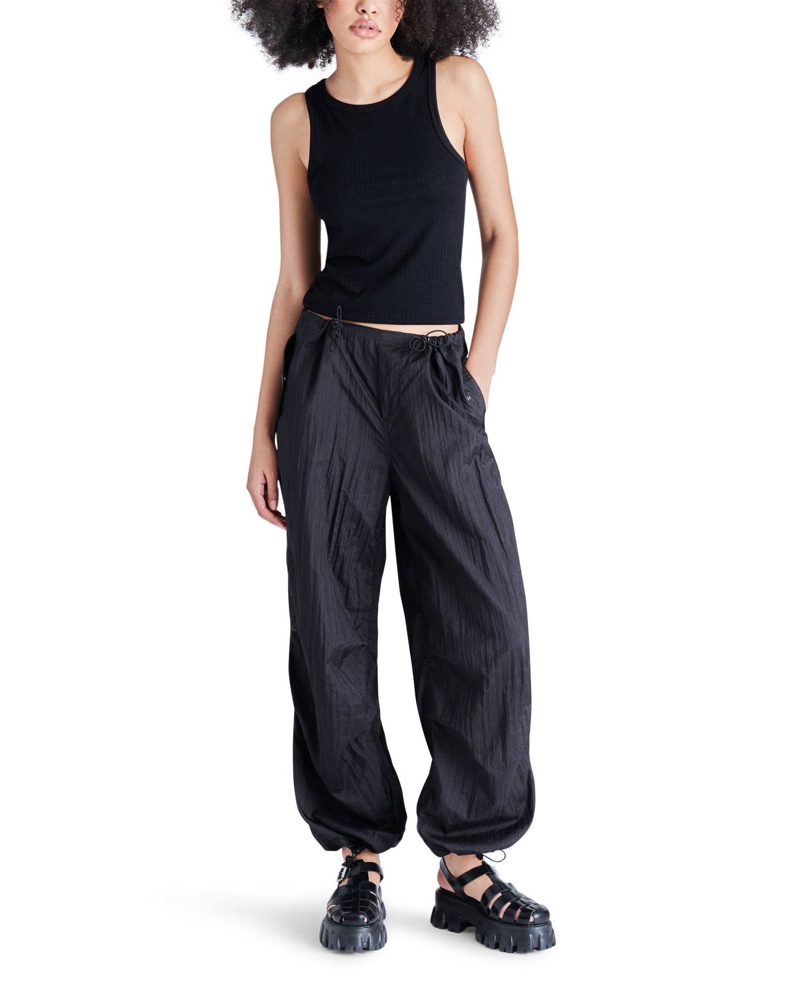 LARSA Black Cargo Pant  Women's Designer Pants – Steve Madden Canada