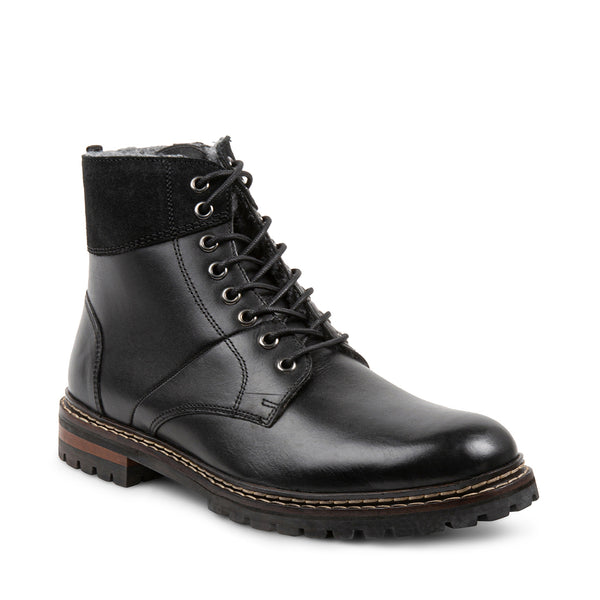STRATUSF BLACK LEATHER - Shoes - Steve Madden Canada