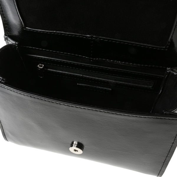 BEMBLEM BLACK LEATHER - Handbags - Steve Madden Canada