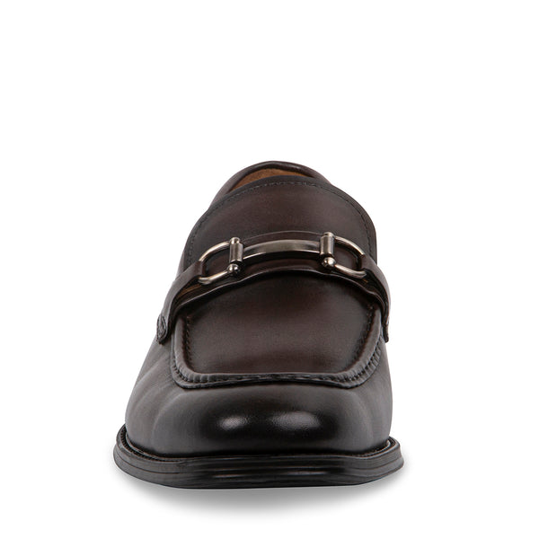 DEVCON BROWN LEATHER - Shoes - Steve Madden Canada